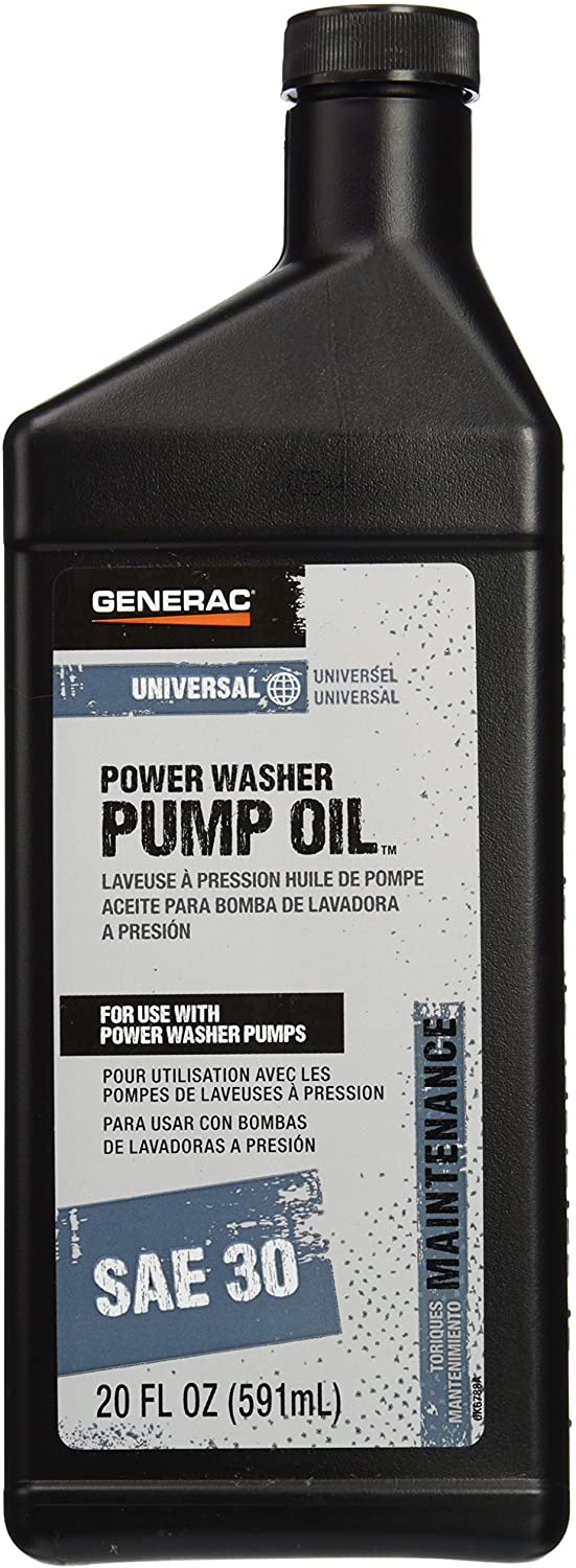 Generac 6656 Pressure Washer Pump Oil SAE 30 20-Ounce